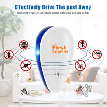 Load image into Gallery viewer, Zelikovitz Ultrasonic Pest Repeller 6 Packs, Electronic Plug in Pest Repellent pest Control for Bugs Insects Roaches Mice Spiders Rodents Mosquitoes