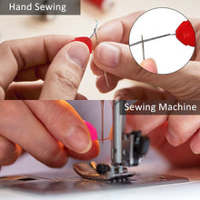 Load image into Gallery viewer, 30 Pieces Needle Threaders, Plastic Needle Threader for Hand Sewing, Wire Loop DIY Needle Threader Hand Machine Sewing Tool for Sewing Crafting with Clear Box, 5 Colors Random