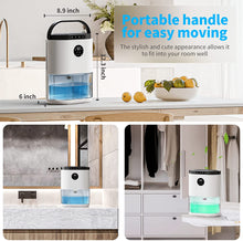 Load image into Gallery viewer, Dehumidifiers 78OZ (2300ml) Small Dehumidifier for Bedroom, with 3 Working Modes and 48H Timer for 450 sq ft Home, Portable Dehumidifier Quiet with Auto Shut Off and Auto Defrost for Bathroom, RV, Closet