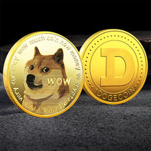 Load image into Gallery viewer, 4 Pack Gold Dogecoins Commemorative Coins Set 2022 Limited Edition Doge Coins New Collectors Gold Plated Coin with Protective Case